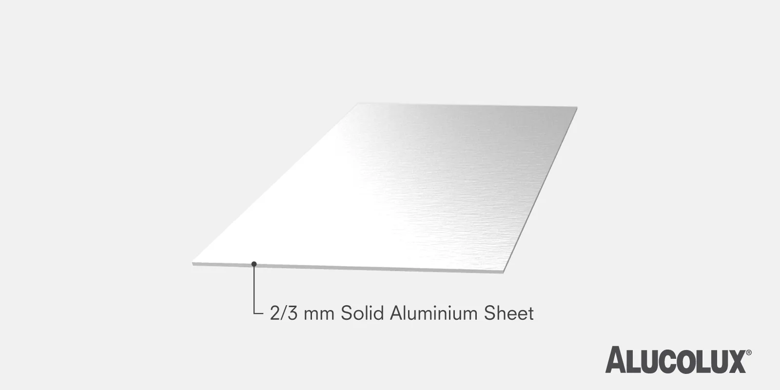 ALUCOLUX® Class A1 Non-Combustible Panel Image of ALUCOLUX Class A1 non-combustible aluminium panel used in high-performance facade applications