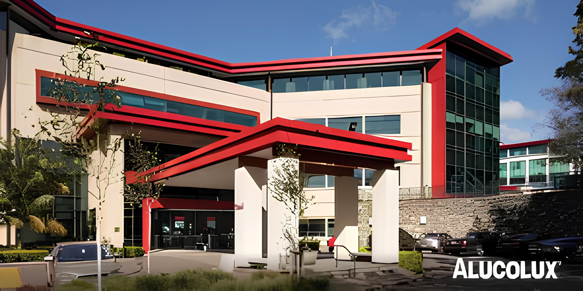 <strong>Project</strong>: Ascot Hospital | <strong>Architect</strong>: Klein Architects | <strong>Fabricator/Installer</strong>: Symonite | <strong>Colour</strong>: Ruby | <strong>Completed year</strong>: 2021