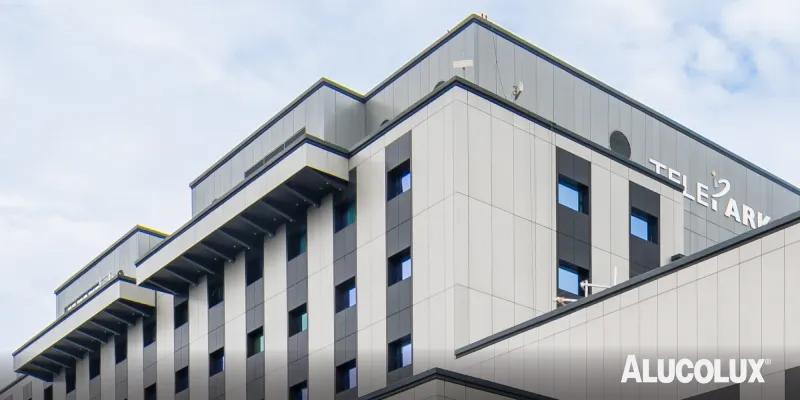 Anodised Aluminium Facade Panels on Our Domain Rotterdam by Tangram Architecten
